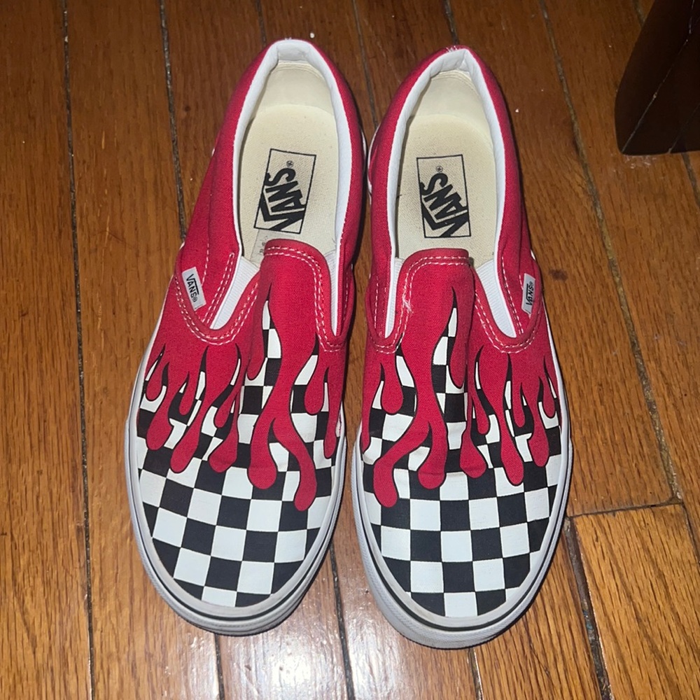 Red Checkerboard Vans